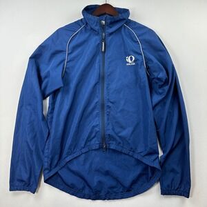 Vtg Pearl Izumi Cycling Jacket Blue Full Zip Zephrr Windbreaker Men's Medium